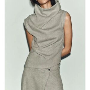 Zara sleeveless knit top